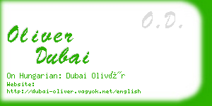 oliver dubai business card